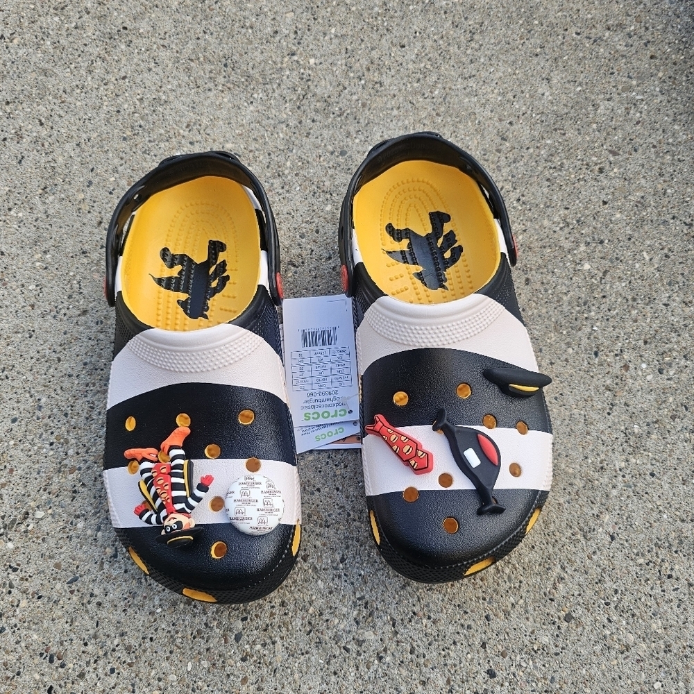 New Crocs McDonald's Sandals Women's Size 8 & 9 - Picture 4 of 14